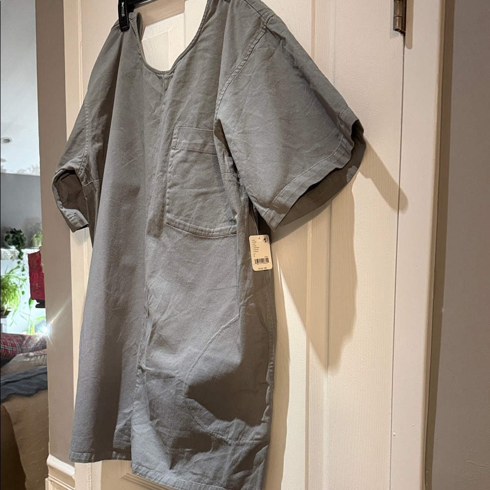 FREE PEOPLE Classic Short-Sleeve Womens romper in  Gray